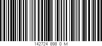 Código de barras (EAN, GTIN, SKU, ISBN): '142724_898_0_M'