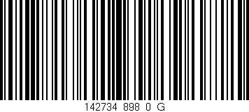 Código de barras (EAN, GTIN, SKU, ISBN): '142734_898_0_G'