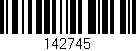 Código de barras (EAN, GTIN, SKU, ISBN): '142745'