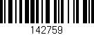 Código de barras (EAN, GTIN, SKU, ISBN): '142759'