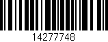 Código de barras (EAN, GTIN, SKU, ISBN): '14277748'