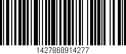Código de barras (EAN, GTIN, SKU, ISBN): '1427868914277'