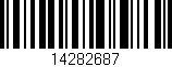 Código de barras (EAN, GTIN, SKU, ISBN): '14282687'