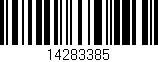 Código de barras (EAN, GTIN, SKU, ISBN): '14283385'