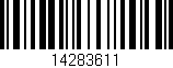 Código de barras (EAN, GTIN, SKU, ISBN): '14283611'