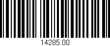 Código de barras (EAN, GTIN, SKU, ISBN): '14285.00'