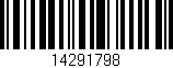 Código de barras (EAN, GTIN, SKU, ISBN): '14291798'