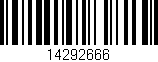 Código de barras (EAN, GTIN, SKU, ISBN): '14292666'