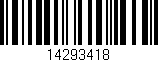 Código de barras (EAN, GTIN, SKU, ISBN): '14293418'