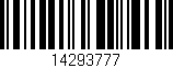 Código de barras (EAN, GTIN, SKU, ISBN): '14293777'