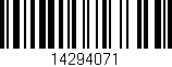 Código de barras (EAN, GTIN, SKU, ISBN): '14294071'