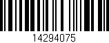 Código de barras (EAN, GTIN, SKU, ISBN): '14294075'