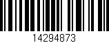 Código de barras (EAN, GTIN, SKU, ISBN): '14294873'