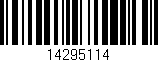 Código de barras (EAN, GTIN, SKU, ISBN): '14295114'