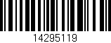 Código de barras (EAN, GTIN, SKU, ISBN): '14295119'