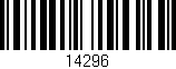 Código de barras (EAN, GTIN, SKU, ISBN): '14296'