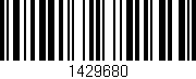 Código de barras (EAN, GTIN, SKU, ISBN): '1429680'