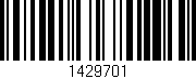 Código de barras (EAN, GTIN, SKU, ISBN): '1429701'