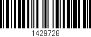 Código de barras (EAN, GTIN, SKU, ISBN): '1429728'