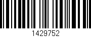 Código de barras (EAN, GTIN, SKU, ISBN): '1429752'