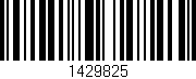 Código de barras (EAN, GTIN, SKU, ISBN): '1429825'