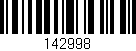Código de barras (EAN, GTIN, SKU, ISBN): '142998'