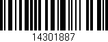 Código de barras (EAN, GTIN, SKU, ISBN): '14301887'