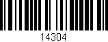 Código de barras (EAN, GTIN, SKU, ISBN): '14304'