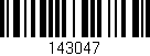 Código de barras (EAN, GTIN, SKU, ISBN): '143047'