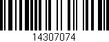 Código de barras (EAN, GTIN, SKU, ISBN): '14307074'