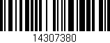 Código de barras (EAN, GTIN, SKU, ISBN): '14307380'
