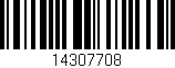 Código de barras (EAN, GTIN, SKU, ISBN): '14307708'