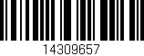 Código de barras (EAN, GTIN, SKU, ISBN): '14309657'