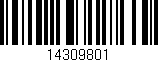 Código de barras (EAN, GTIN, SKU, ISBN): '14309801'