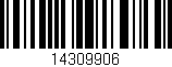 Código de barras (EAN, GTIN, SKU, ISBN): '14309906'