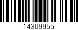 Código de barras (EAN, GTIN, SKU, ISBN): '14309955'