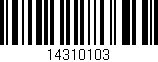 Código de barras (EAN, GTIN, SKU, ISBN): '14310103'