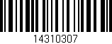 Código de barras (EAN, GTIN, SKU, ISBN): '14310307'