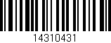 Código de barras (EAN, GTIN, SKU, ISBN): '14310431'