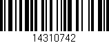 Código de barras (EAN, GTIN, SKU, ISBN): '14310742'