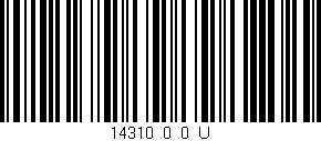 Código de barras (EAN, GTIN, SKU, ISBN): '14310_0_0_U'