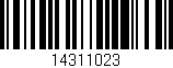 Código de barras (EAN, GTIN, SKU, ISBN): '14311023'