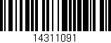 Código de barras (EAN, GTIN, SKU, ISBN): '14311091'