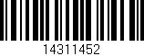 Código de barras (EAN, GTIN, SKU, ISBN): '14311452'