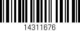 Código de barras (EAN, GTIN, SKU, ISBN): '14311676'