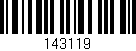 Código de barras (EAN, GTIN, SKU, ISBN): '143119'