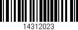 Código de barras (EAN, GTIN, SKU, ISBN): '14312023'