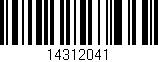 Código de barras (EAN, GTIN, SKU, ISBN): '14312041'