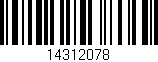 Código de barras (EAN, GTIN, SKU, ISBN): '14312078'