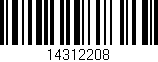 Código de barras (EAN, GTIN, SKU, ISBN): '14312208'